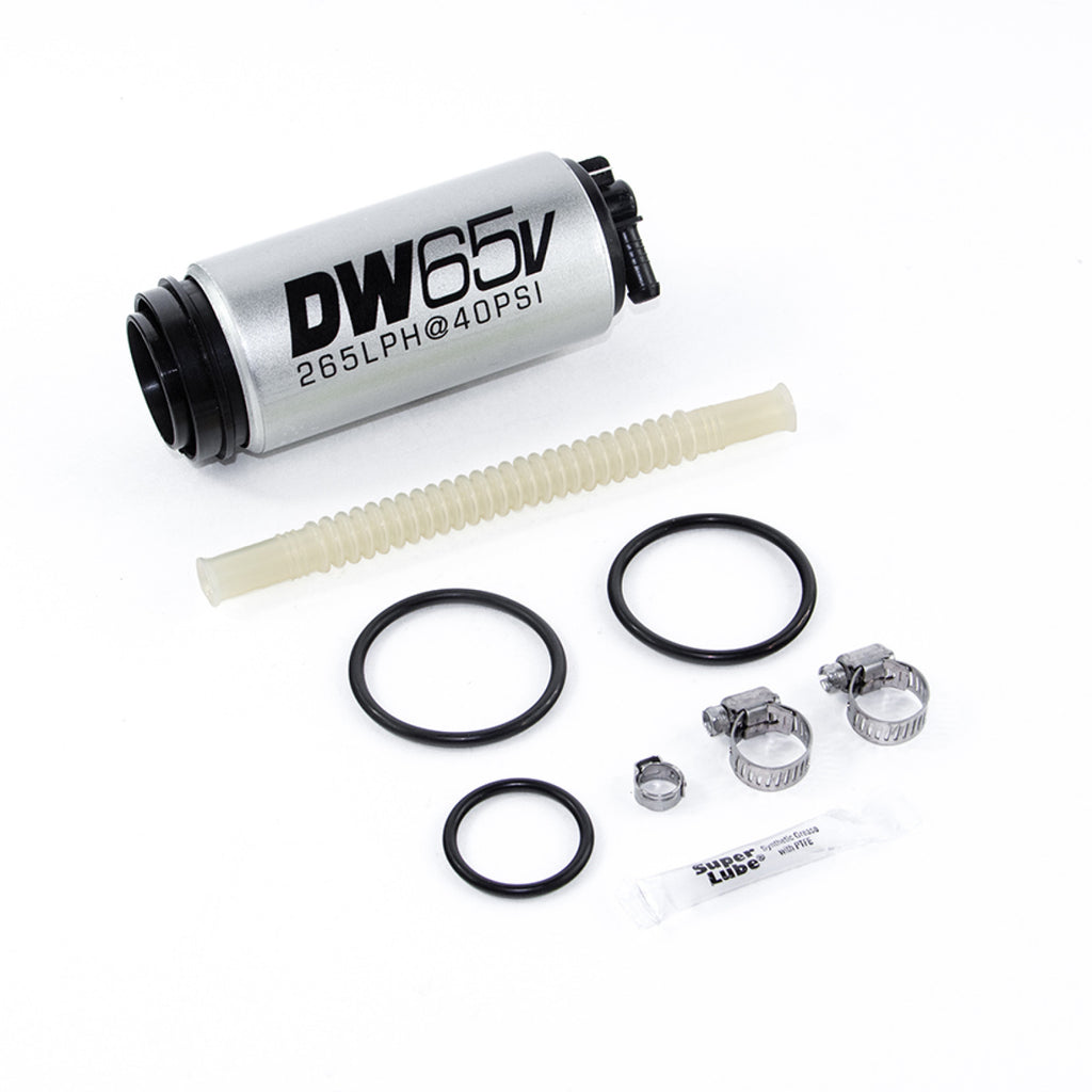 Deatschwerks DW65v series, 265lph in-tank fuel pump w/ install kit for VW and Audi 1.8t 3.2 AWD