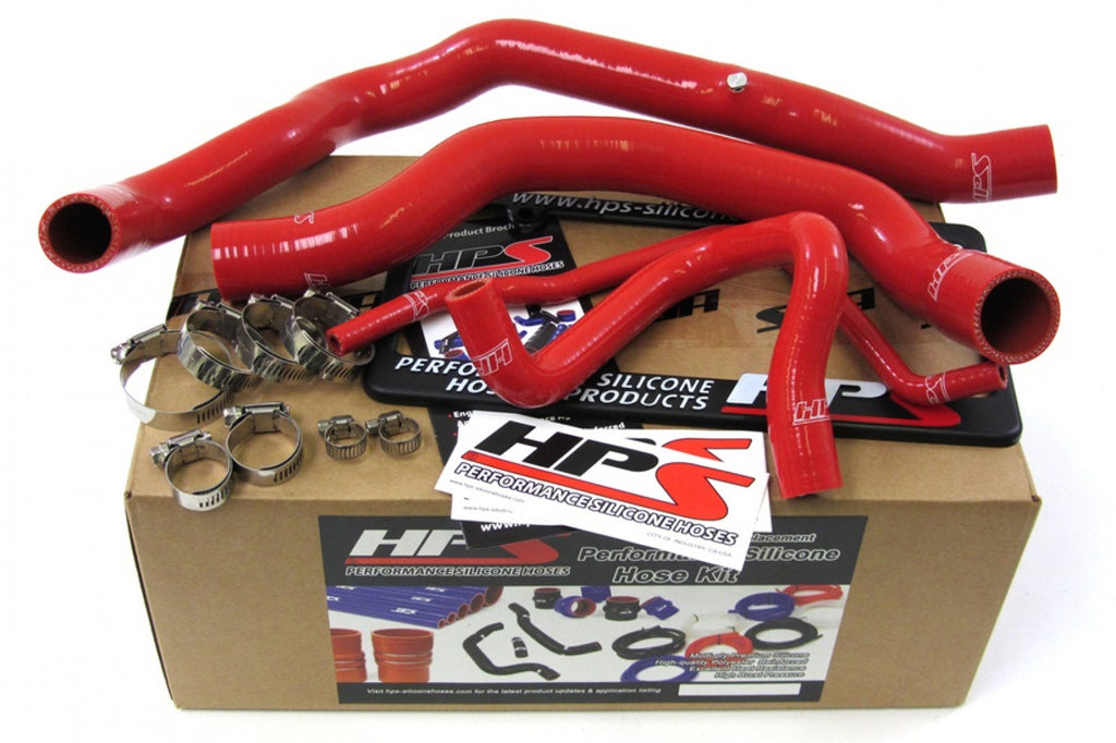 HPS Red Reinforced Silicone Radiator Hose Kit Coolant for Mini 02-08 Cooper S Supercharged