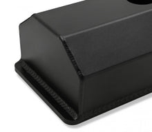Load image into Gallery viewer, Holley GM Licensed Valve Cover - Track Series - SBC - Fabricated Aluminum - Perimeter Bolt - Black