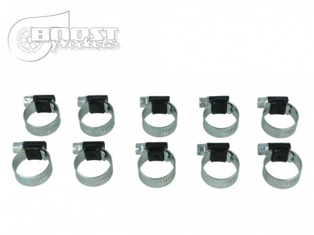 BOOST Products 10 Pack HD Clamps, Black, 7/8 - 1-1/4" Range