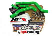 Load image into Gallery viewer, HPS Green Reinforced Silicone Radiator Hose Kit for Kawasaki 03-08 KX125 2 Stroke