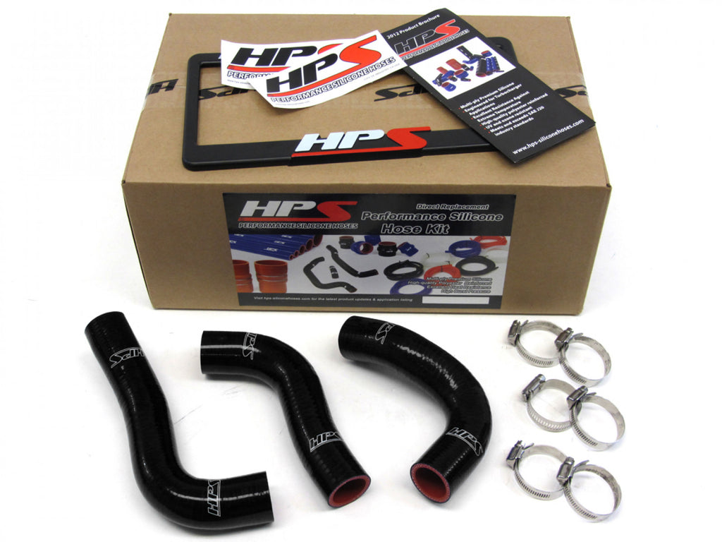 HPS Black Reinforced Silicone Radiator Hose Kit Coolant for Mazda 94-97 Miata