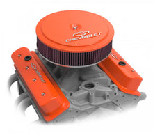 Load image into Gallery viewer, Holley GM Licensed Valve Cover - Muscle Series - SBC - Center Bolt - Factory Orange Machined