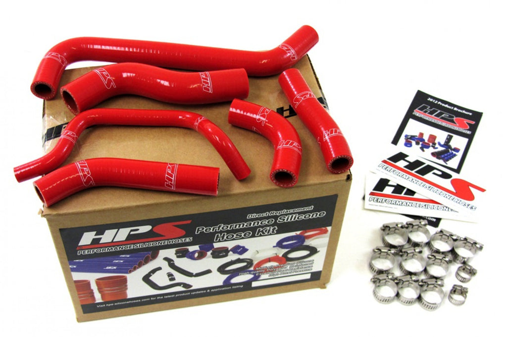 HPS Red Reinforced Silicone Radiator Hose Kit Coolant for Kawasaki 10-11 KX450F