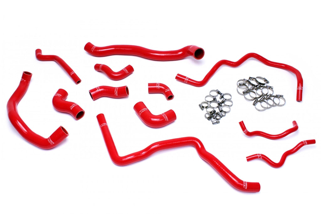 HPS Reinforced Red Silicone Radiator   Heater Hose Kit Coolant for Volkswagen 06-08 Jetta 2.0T Turbo FSI Left Hand Drive