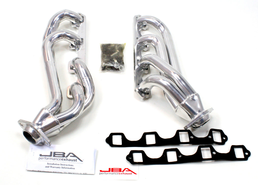 JBA Performance 65-73 Mustang Mid Length 260-302 Silver Ctd