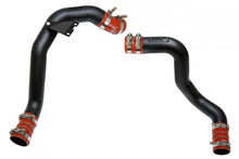 Load image into Gallery viewer, HPS Black Hot Cold Side Charge Pipe with Intercooler Turbo Boots Kit 17-105WB-1