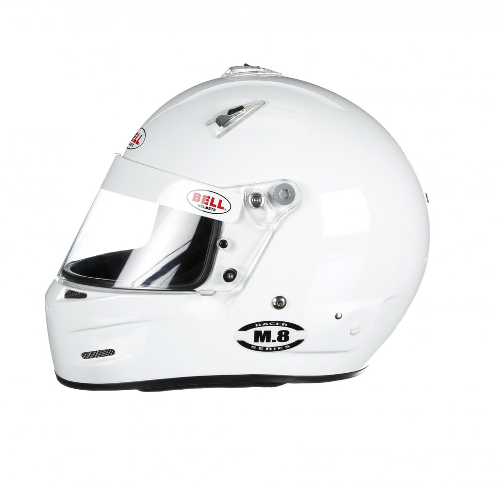 Bell M8 Racing Helmet-White Size Extra Small