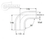 Load image into Gallery viewer, BOOST Products Silicone Reducer Elbow 90 Degrees, 2-1/2&quot; - 2-1/4&quot; ID, Blue