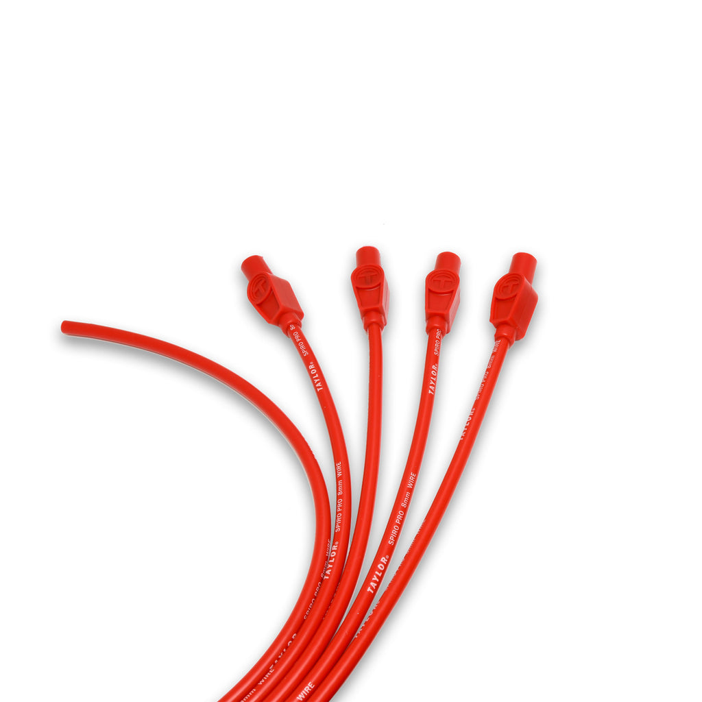 Taylor Cable 8mm Spiro-Pro univ 4 cyl 180 red