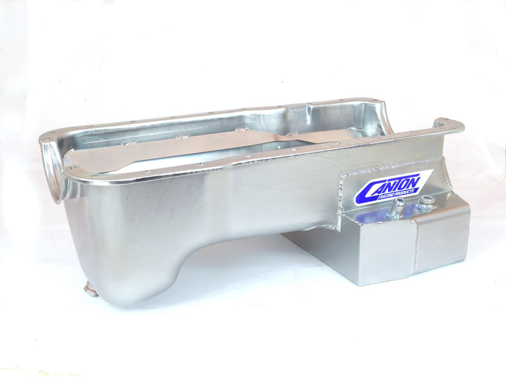 Canton 15-694 Oil Pan For Ford 351W Fox Body Mustang Rear T Sump Road Race Pan