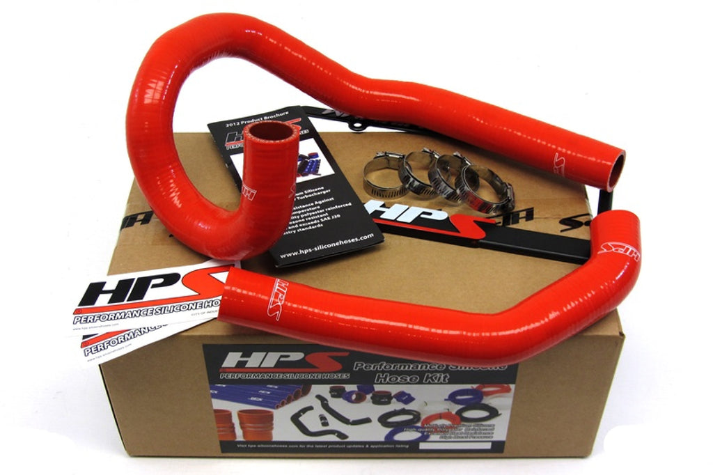 HPS Red Reinforced Silicone Radiator Hose Kit Coolant for Toyota 86-92 Supra MK3 Turbo & NA 7MGE / 7MGTE