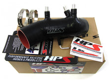 Load image into Gallery viewer, HPS Black Reinforced Silicone Post MAF Air Intake Hose Kit for Toyota 86-92 Supra 7MGTE Turbo