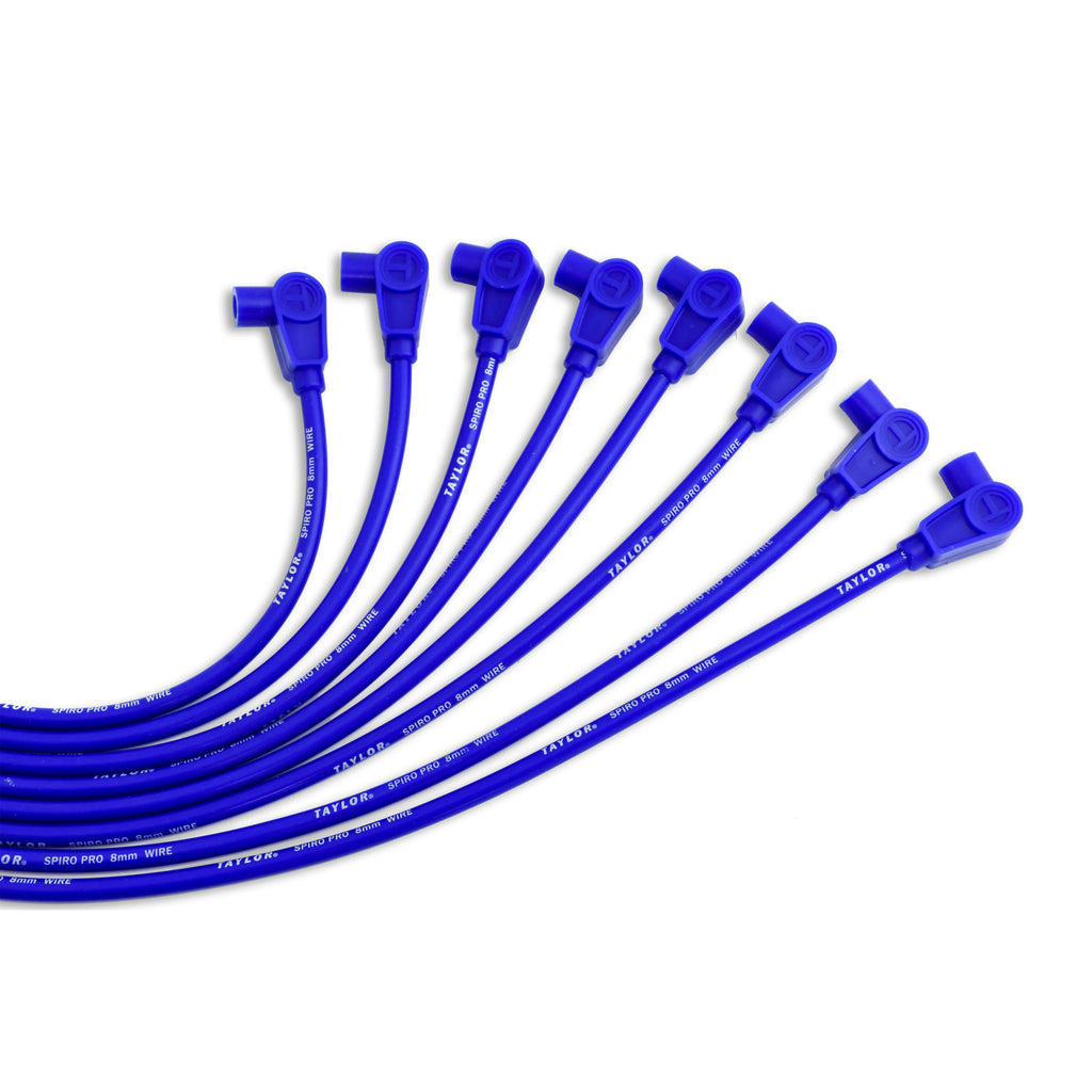 Taylor Cable 8mm Spiro-Pro univ 8 cyl 90 blue