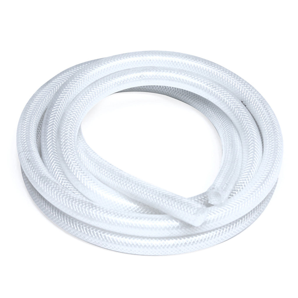 HPS 3/8" ID Clear high temp reinforced silicone heater hose 10 feet roll, Max Working Pressure 80 psi, Max Temperature Rating: 350F, Bend Radius: 1-1/2"