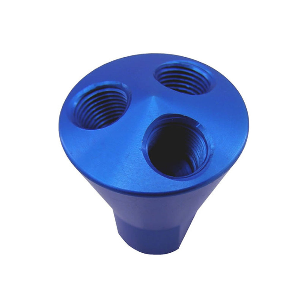 Nitrous Express 3 Port Showerhead Dist Block (Blue)