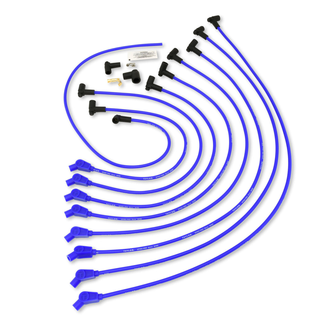 Taylor Cable 8mm race fit Spiro-Pro blue