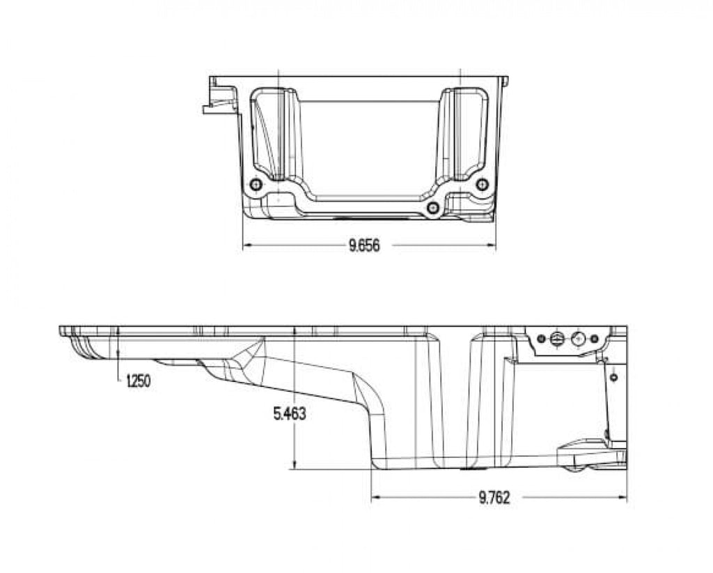 Holley GM LS Swap Oil Pan - additional front clearance