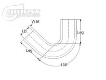 Load image into Gallery viewer, BOOST Products Silicone Elbow 135 Degrees, 3/8&quot; ID, Black