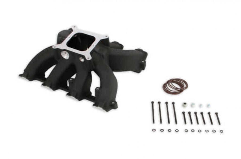 Holley Single Plane Split-Design Race Intake Manifold- GM LS3/L92- Black-4150