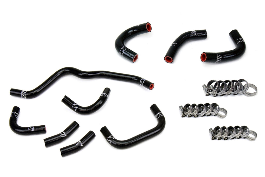 HPS Black Silicone Oil Cooler and Throttle Body Hose Kit for 2000-2003 Honda S2000 2.0L F20C AP1