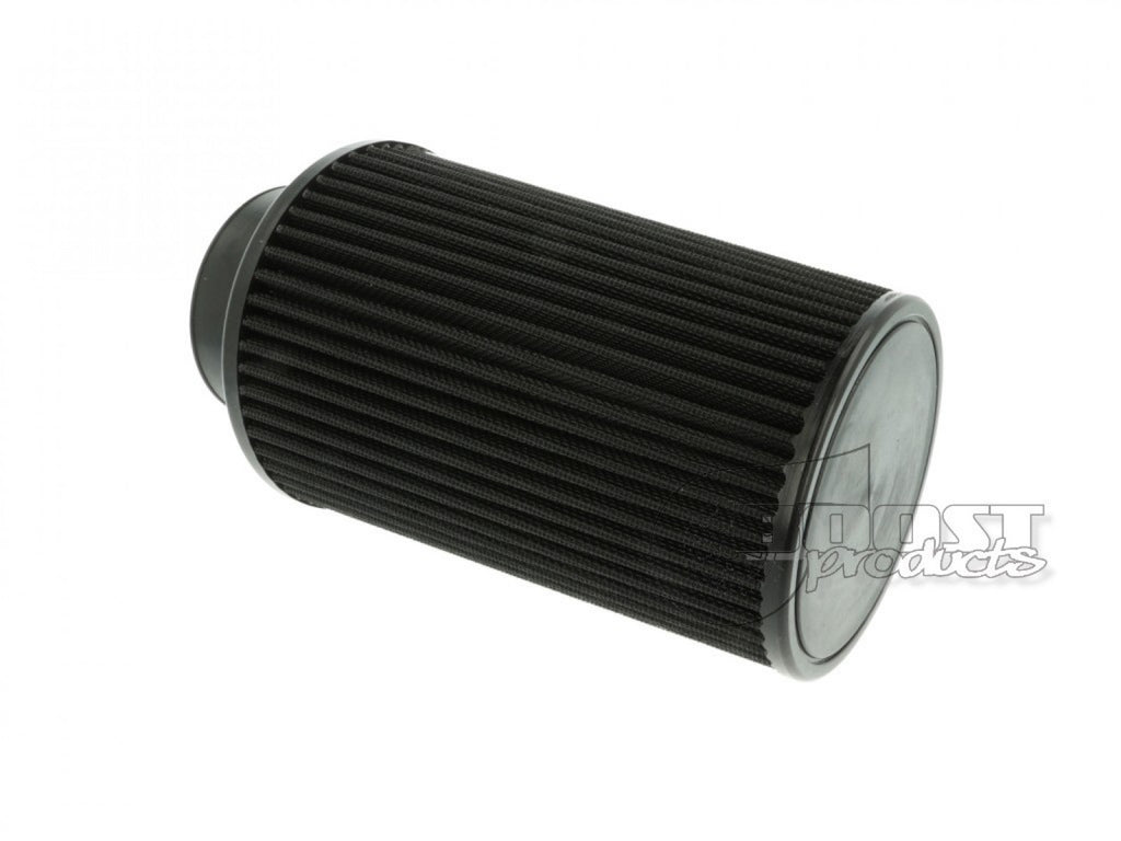 BOOST Products Universal Air Filter 3" ID Connection, 7-7/8" Length Black