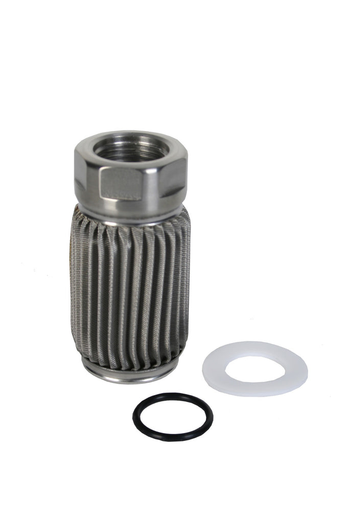 Aeromotive Filter Element Only, Crimp Construction, 100-m Stainless Mesh, ORB-10 outlet, For All Fuel Types