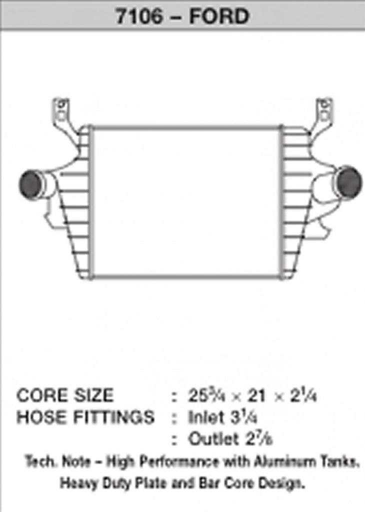 CSF IC -08-10 Ford Super Duty 6.4L Turbo Diesel Charge Air Cooler