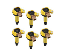 Load image into Gallery viewer, ACCEL Ignition Coil - SuperCoil - 2010-2016 Ford EcoBoost 3.5L V6 - Yellow - 6-Pack (3-Pin)