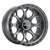 WELD Off-Road 20x9 LedgeSix 6x135  ET00 BS5.00 Satin GUN / BLK Ring 87.1 Wheel