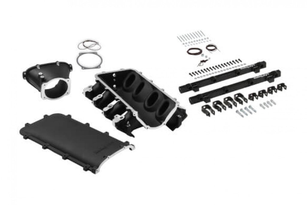 Holley Ultra Lo-Ram Manifold Kit Single Injector- Black - GM LS3/L92