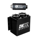 Deatschwerks 3.5L modular surge tank, universal. Includes 1 350iL In-line Fuel Pump