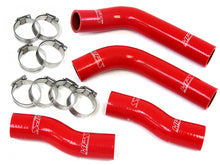 Load image into Gallery viewer, HPS Red Reinforced Silicone Coolant Hose Kit (4pc set) for front radiator for Toyota 90-99 MR2 3SGTE Turbo