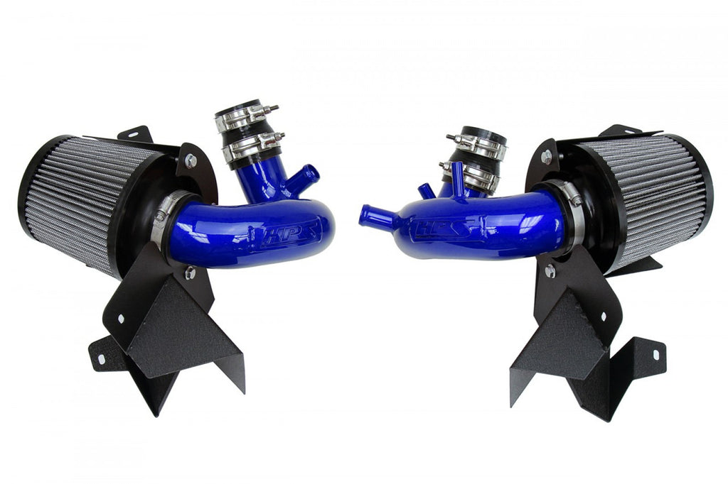 HPS Cold Air Intake Kit 19-22 Genesis G70 3.3L V6 Twin Turbo, Includes Heat Shield, Blue