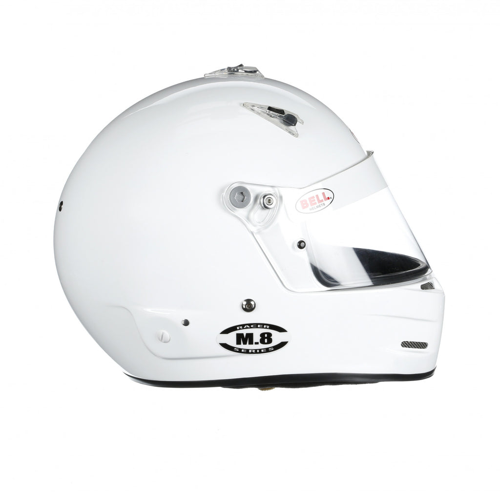 Bell M8 Racing Helmet-White Size Medium