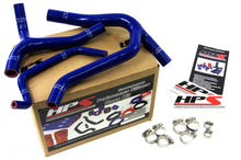 Load image into Gallery viewer, HPS Blue Reinforced Silicone Radiator Hose Kit Coolant for Kawasaki 06-08 KX450F