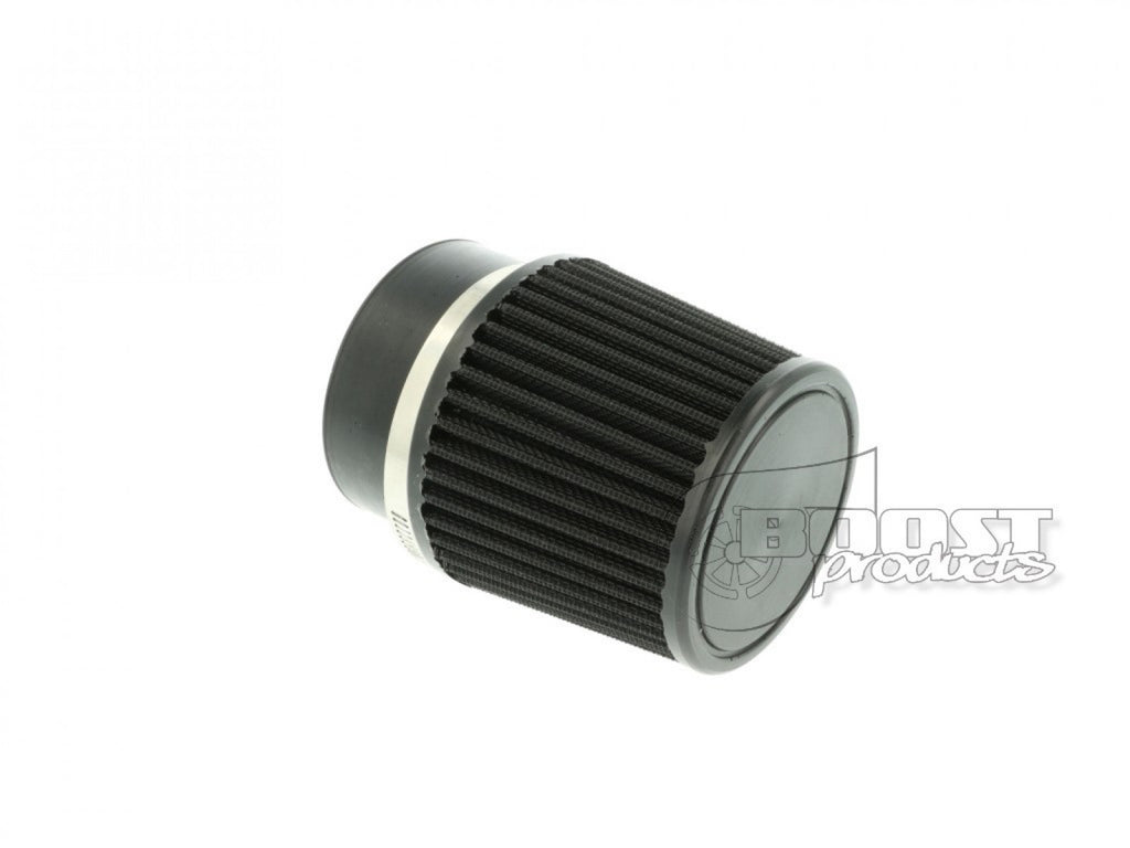 BOOST Products Universal Air Filter 3" ID Connection, 3-35/64" Length, Black