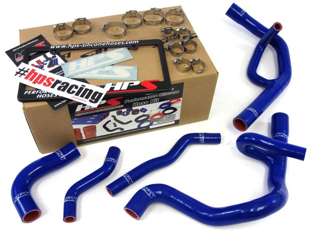 HPS Reinforced Blue Silicone Radiator Hose Kit Coolant for Dodge 13-16 Dart 2.0L 2.4L Non Turbo
