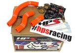 HPS Orange Reinforced Silicone Radiator Hose Kit Coolant for KTM 11-12 450SXF