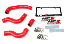 Load image into Gallery viewer, HPS Red Reinforced Silicone Radiator Hose Kit Coolant for Nissan 84-89 300ZX 3.0L V6 Turbo / NA