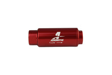 Load image into Gallery viewer, Aeromotive Filter, In-Line, 40-m Fabric Element, 3/8 “ NPT Port, Bright-Dip Red, SS Series, 1-1/4&quot; OD