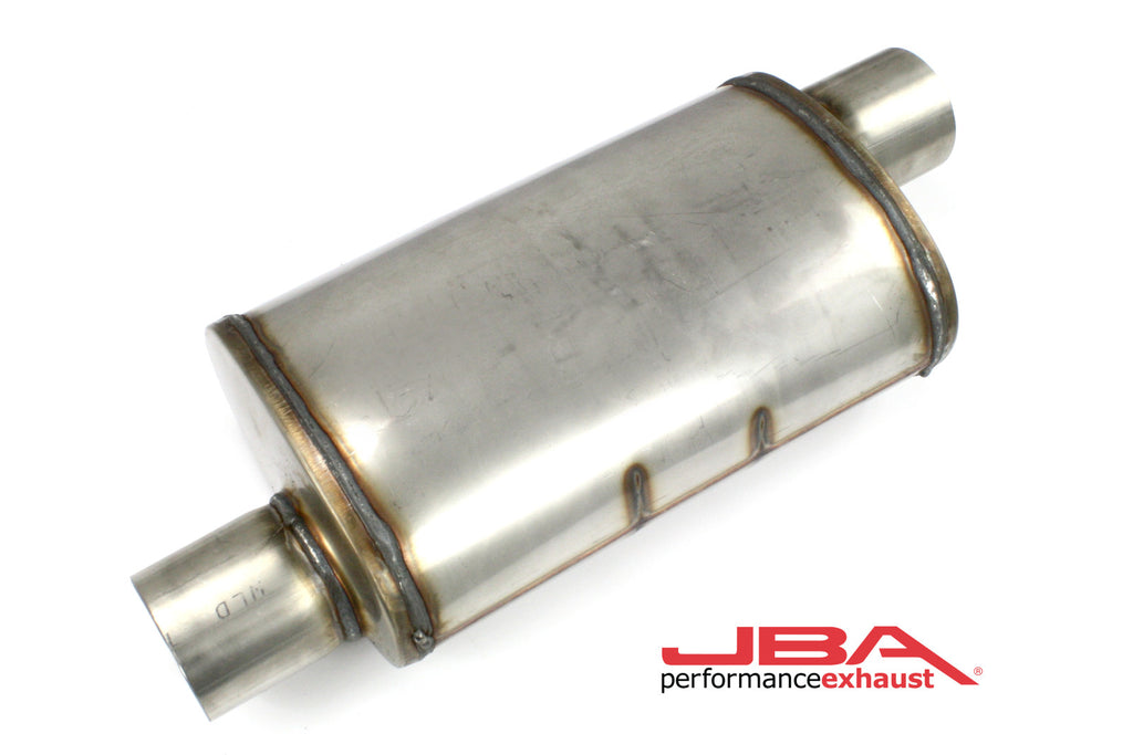 JBA Performance Chambered 3" Muffler 304 SS Offset/Offset