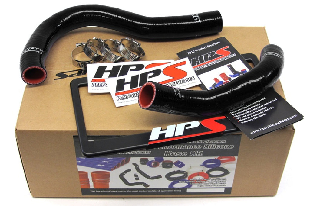 HPS Black Reinforced Silicone Radiator Hose Kit Coolant for Honda 02-05 Civic Si