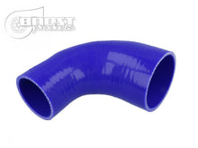Load image into Gallery viewer, BOOST Products Silicone Reducer Elbow 90 Degrees, 3-1/8&quot; - 2-3/8&quot; ID, Blue