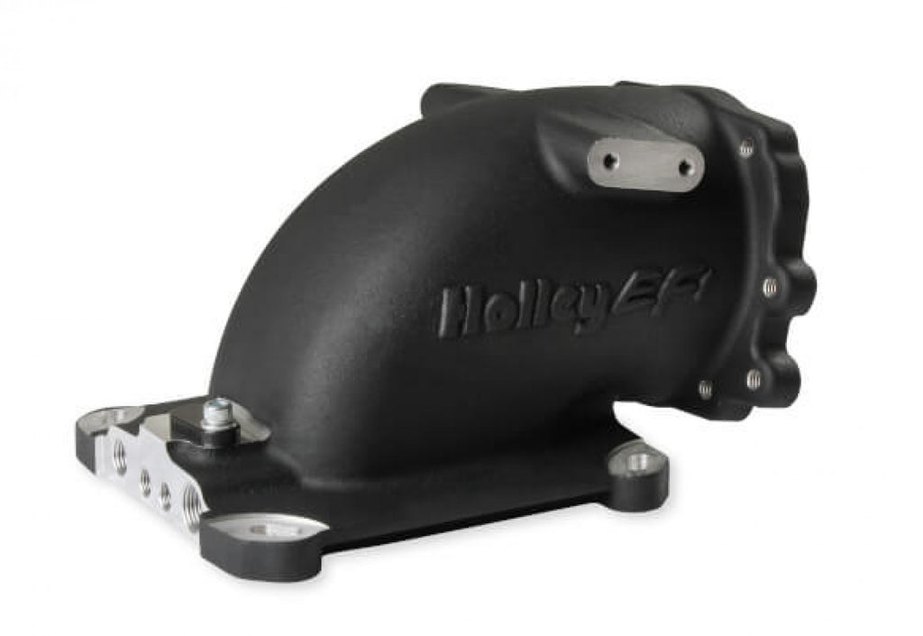 Holley EFI EFI Throttle Body Intake Elbow-Black Finish