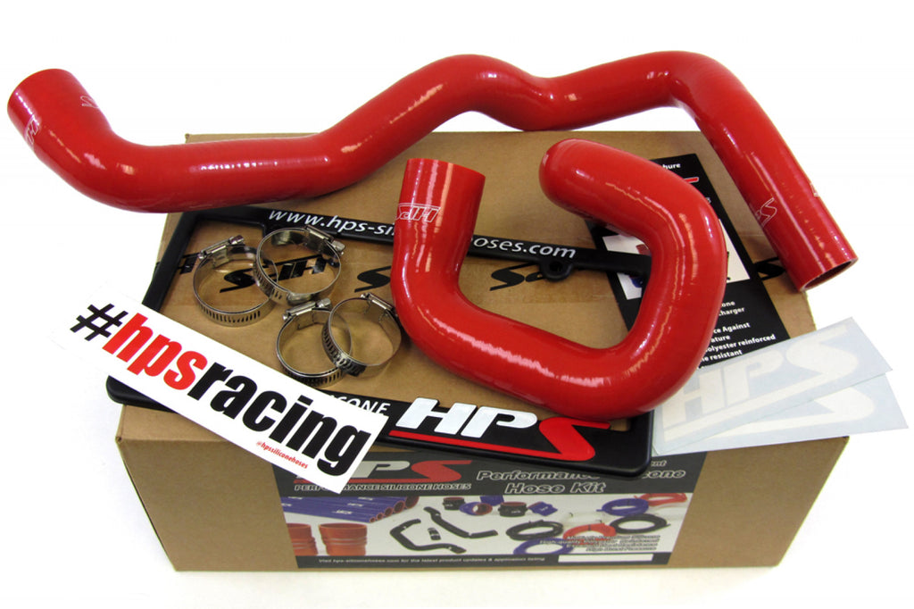 HPS Red Reinforced Silicone Radiator Hose Kit Coolant for Ford 13-17 Focus ST Turbo 2.0L